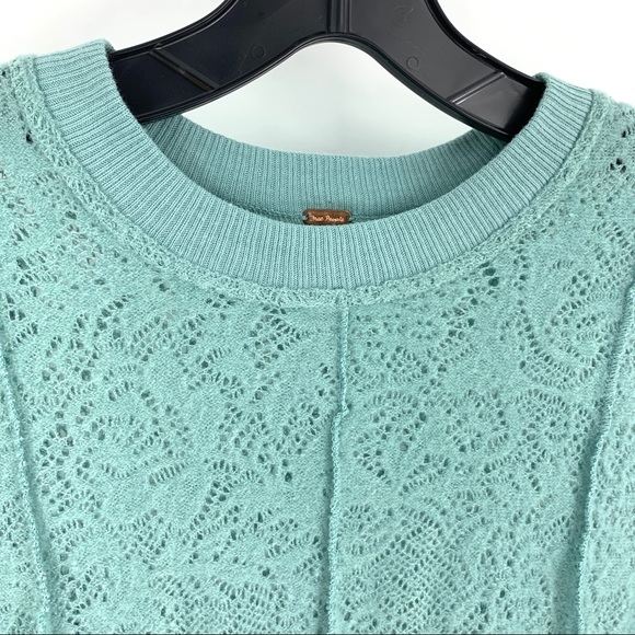 Free People Mint Eyelet Crotchet Dress Tunic - Picture 6 of 8